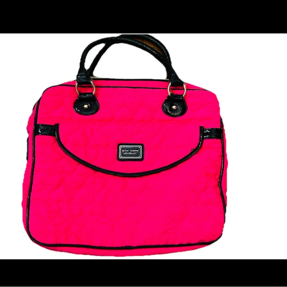 Betsey Johnson Pink Quilted Women's Bag - Picture 4 of 7
